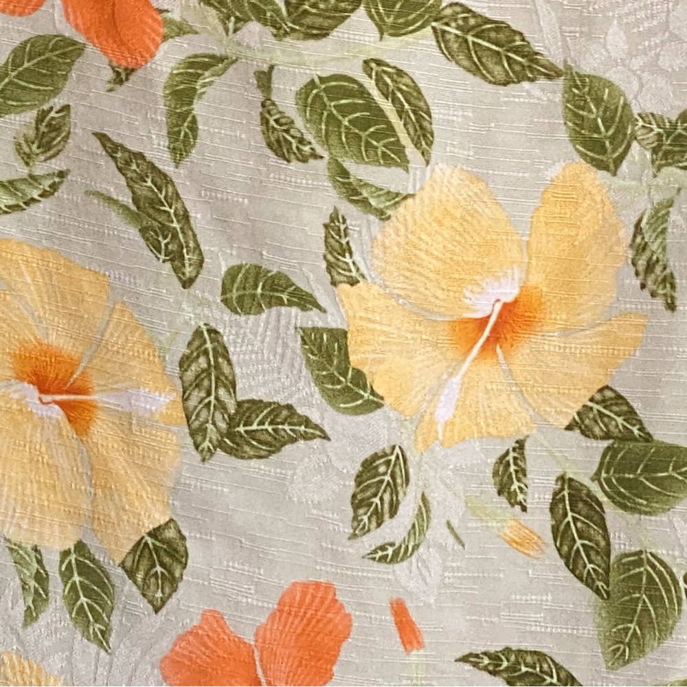 NWOT Tommy Bahama 100% silk sheath midi dress,orange/yellow hibiscus pattern,4 - Picture 5 of 14